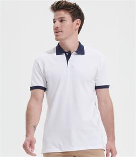SOLS Prince Unisex Contrast Pique Polo Shirt